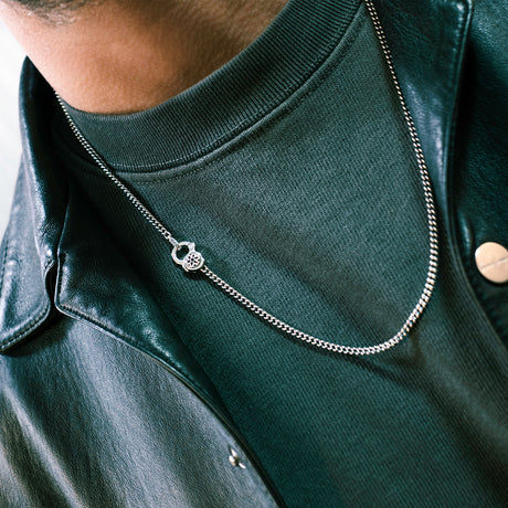 GOOD ART Curb Chain Necklace - 4A 18"