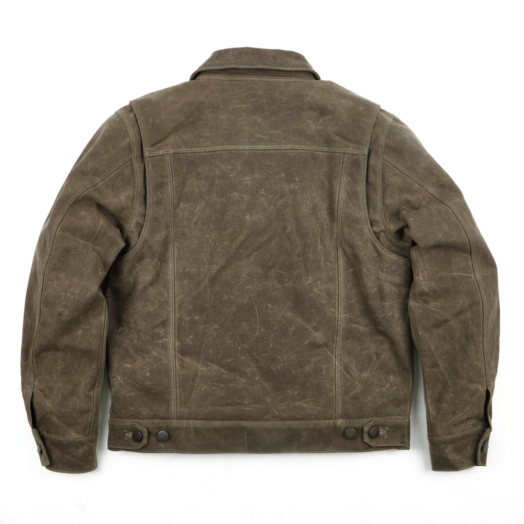 Freenote Cloth - Riders Jacket Heavy Waxed Canvas in Tobacco Wool