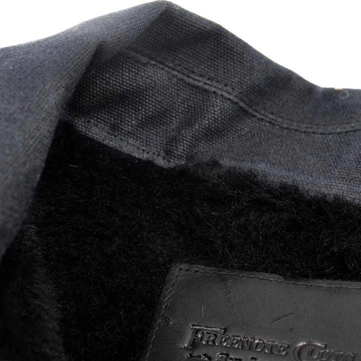 Freenote Cloth  - Riders Jacket Heavy Waxed Canvas in Black Alpaca