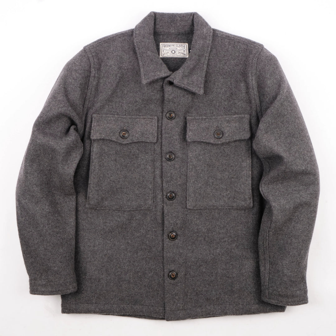 Freenote Cloth Midway Wool CPO - Heather Grey