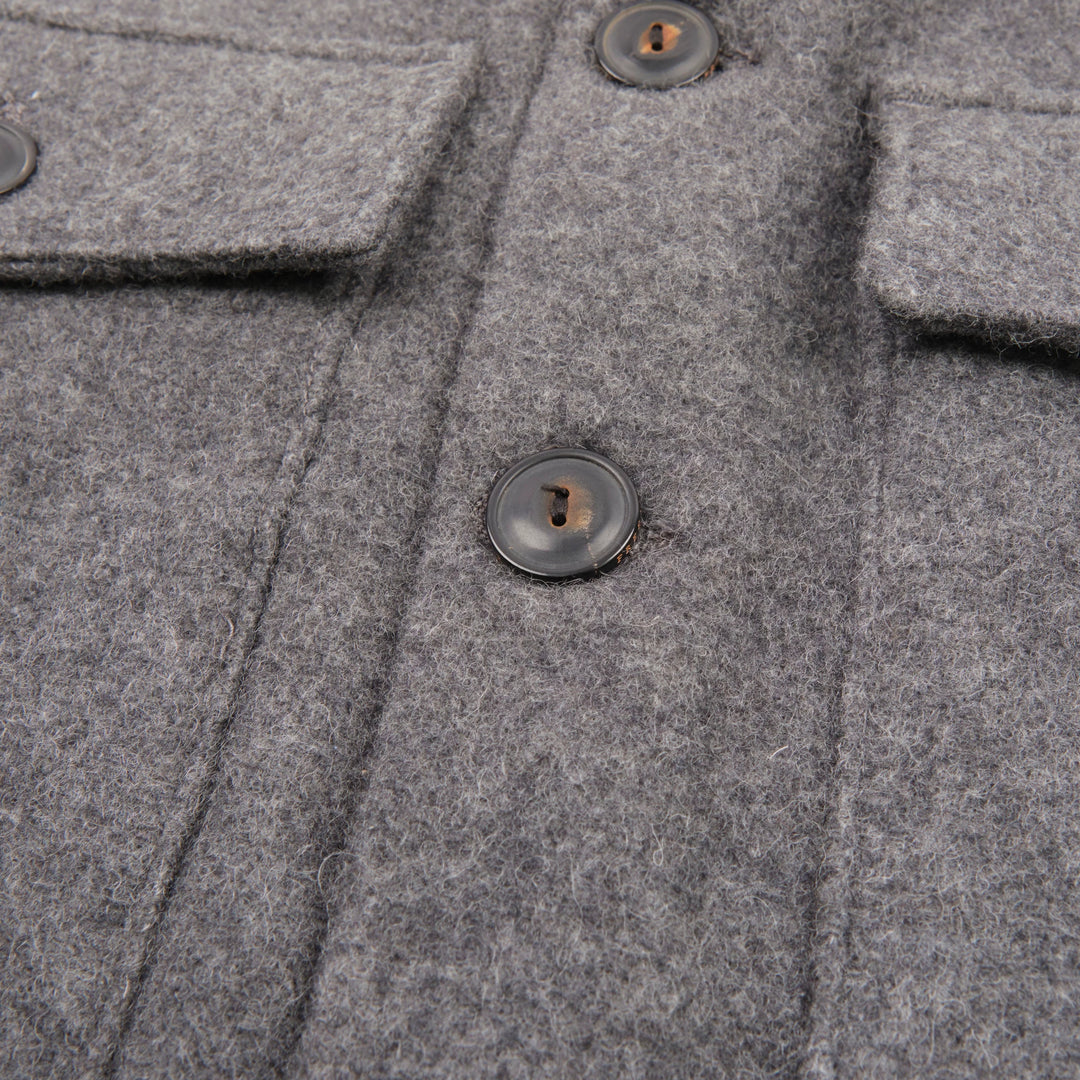 Freenote Cloth Midway Wool CPO - Heather Grey