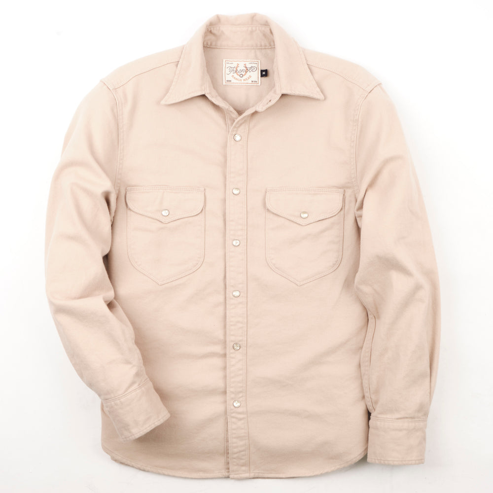 Freenote Cloth - Bodie LS Cream Twill