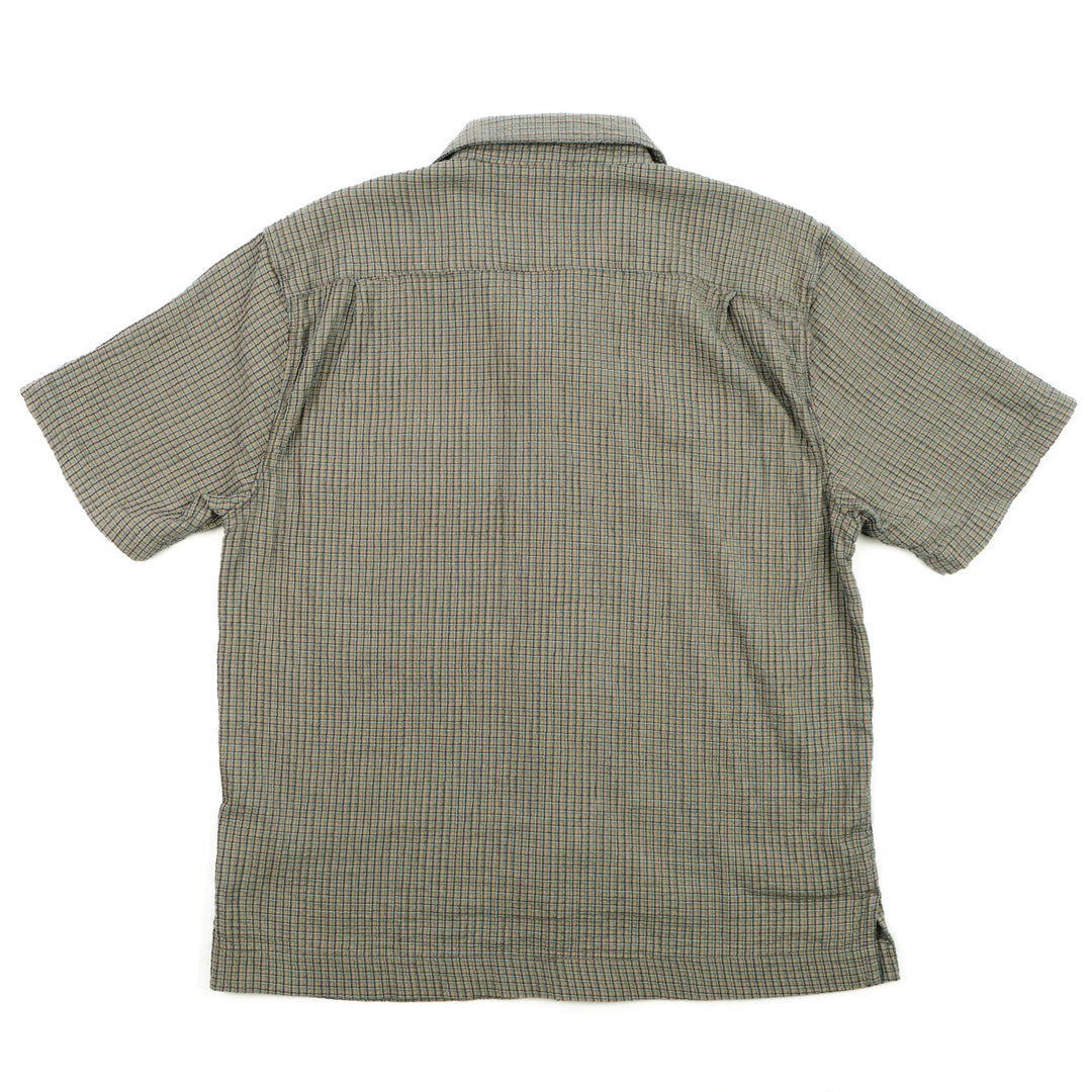Freenote Cloth Cayucos Seersucker - Olive Plaid