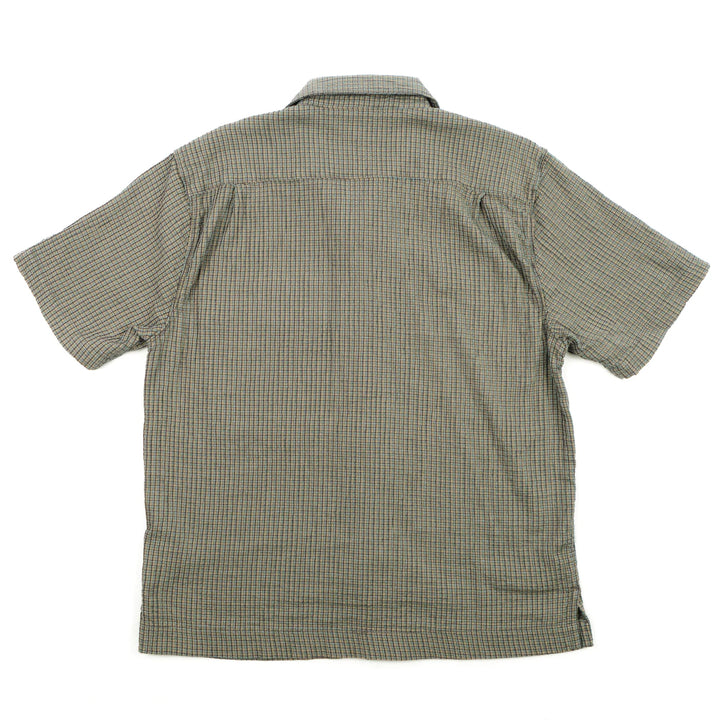 Freenote Cloth Cayucos Seersucker - Olive Plaid