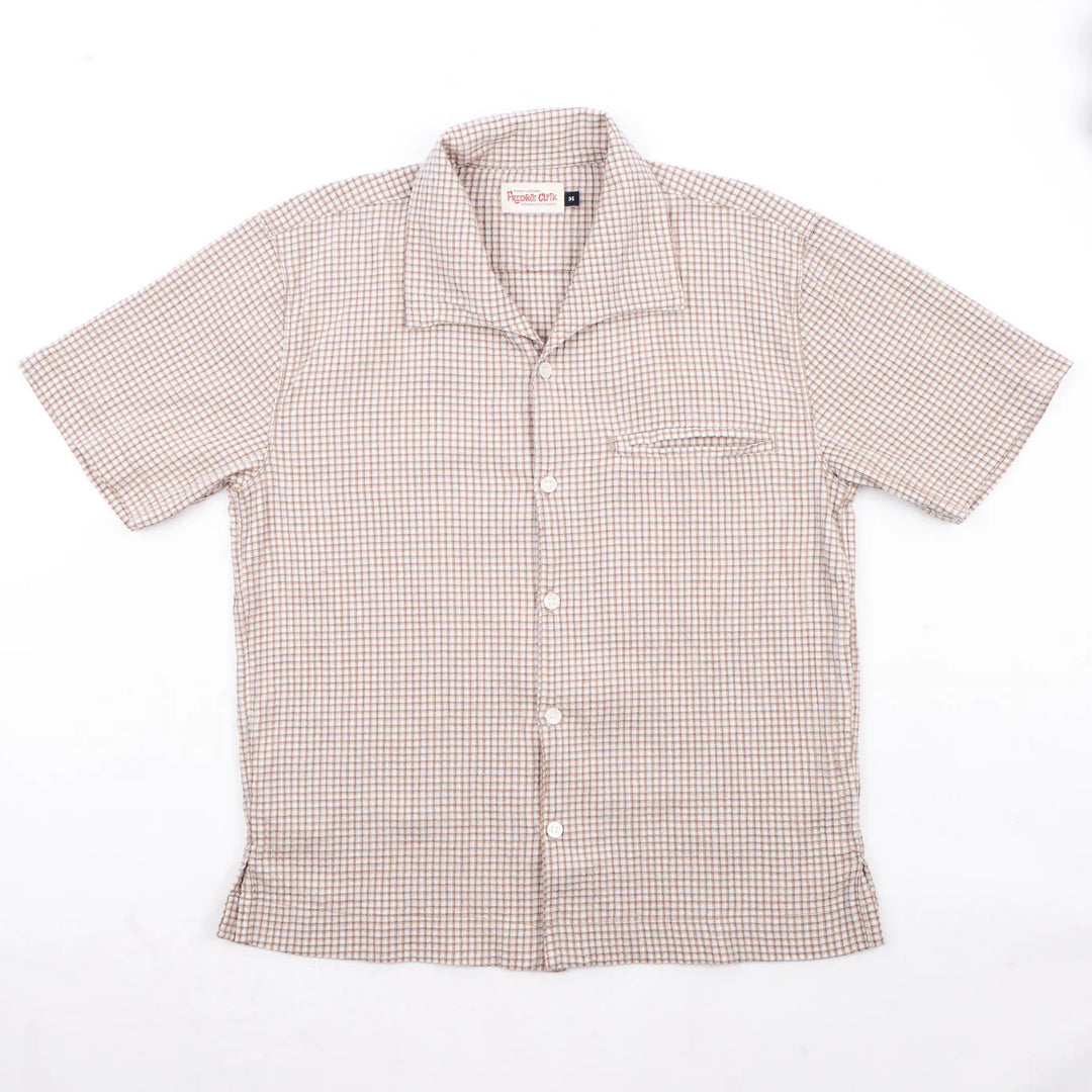 Freenote Cloth Cayucos Seersucker - White Plaid