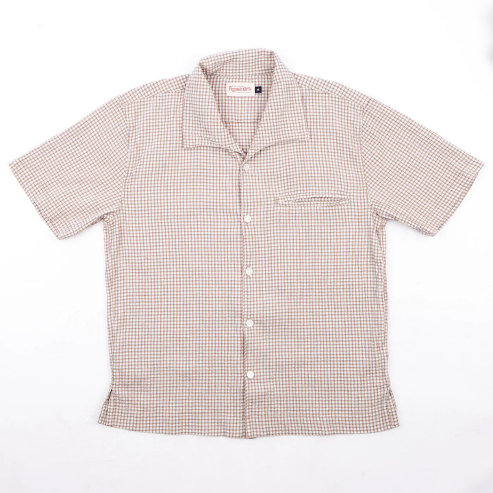 Freenote Cloth Cayucos Seersucker - White Plaid