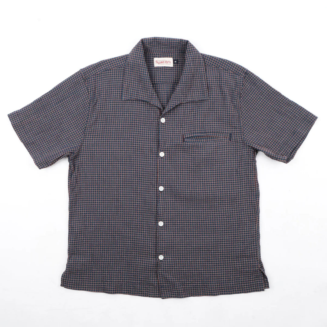 Freenote Cloth Cayucos Seersucker - Blue Plaid