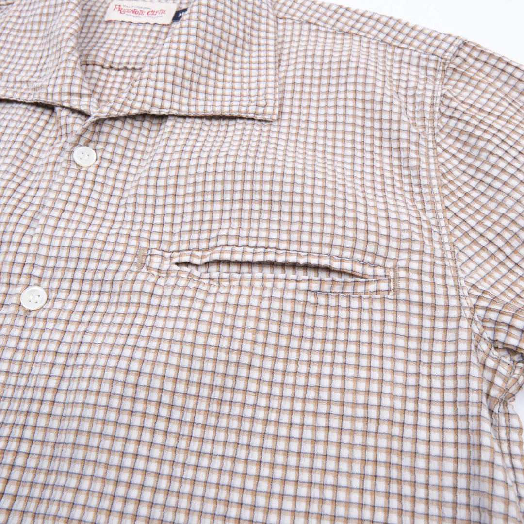 Freenote Cloth Cayucos Seersucker - White Plaid
