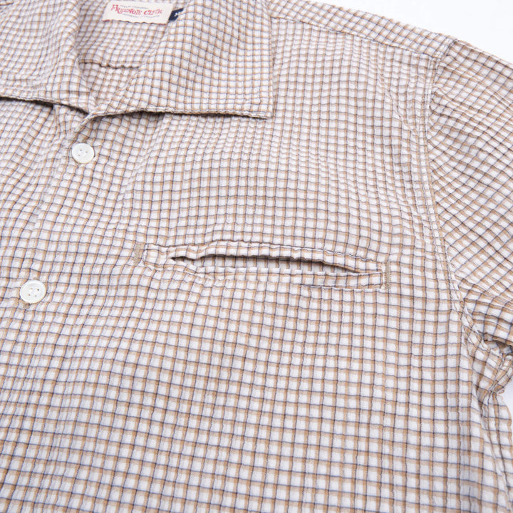 Freenote Cloth Cayucos Seersucker - White Plaid