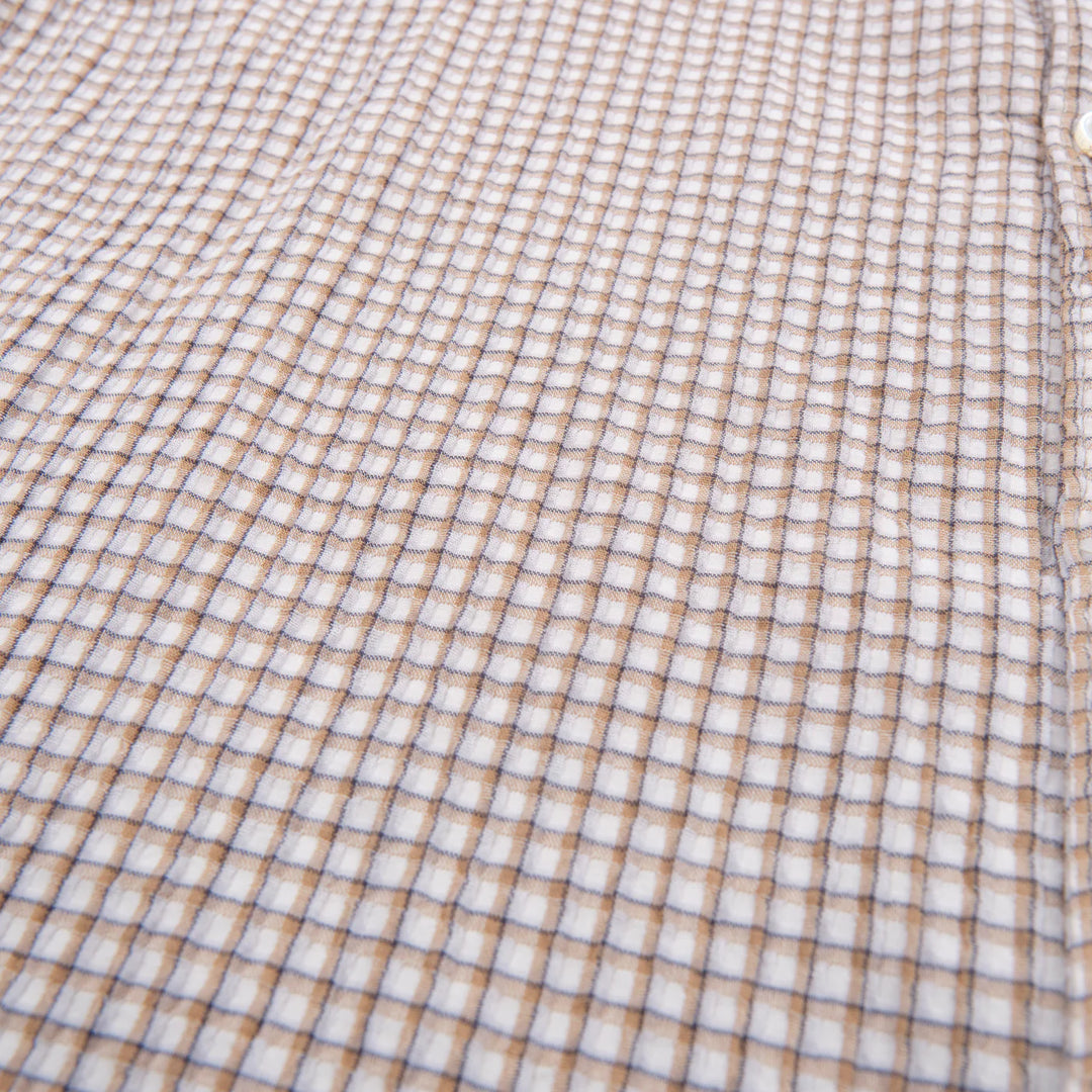 Freenote Cloth Cayucos Seersucker - White Plaid
