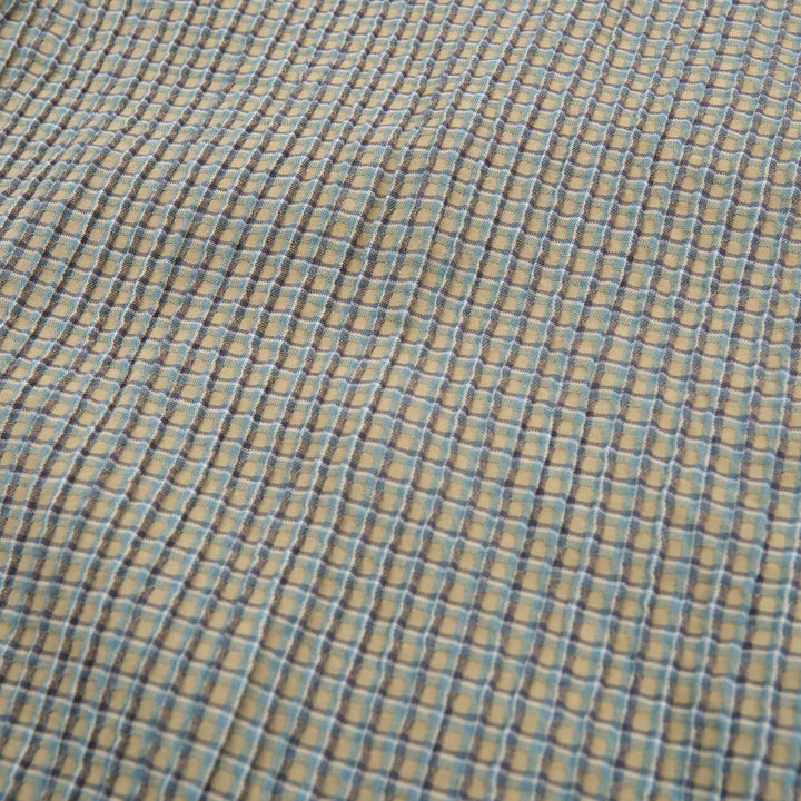 Freenote Cloth Cayucos Seersucker - Olive Plaid