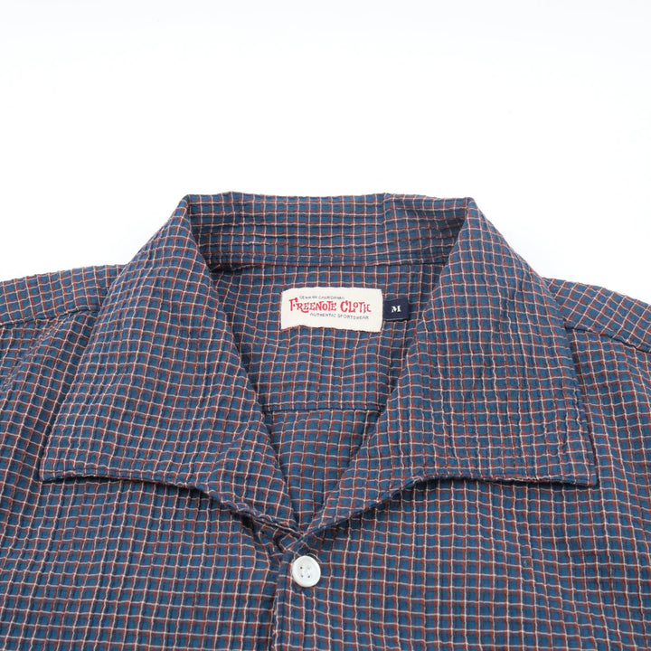 Freenote Cloth Cayucos Seersucker - Blue Plaid
