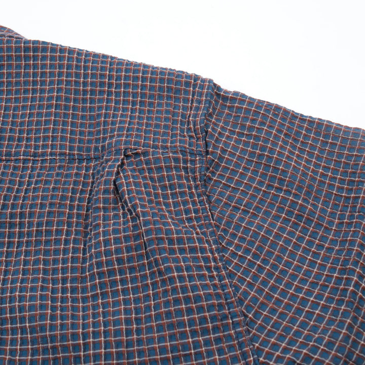 Freenote Cloth Cayucos Seersucker - Blue Plaid