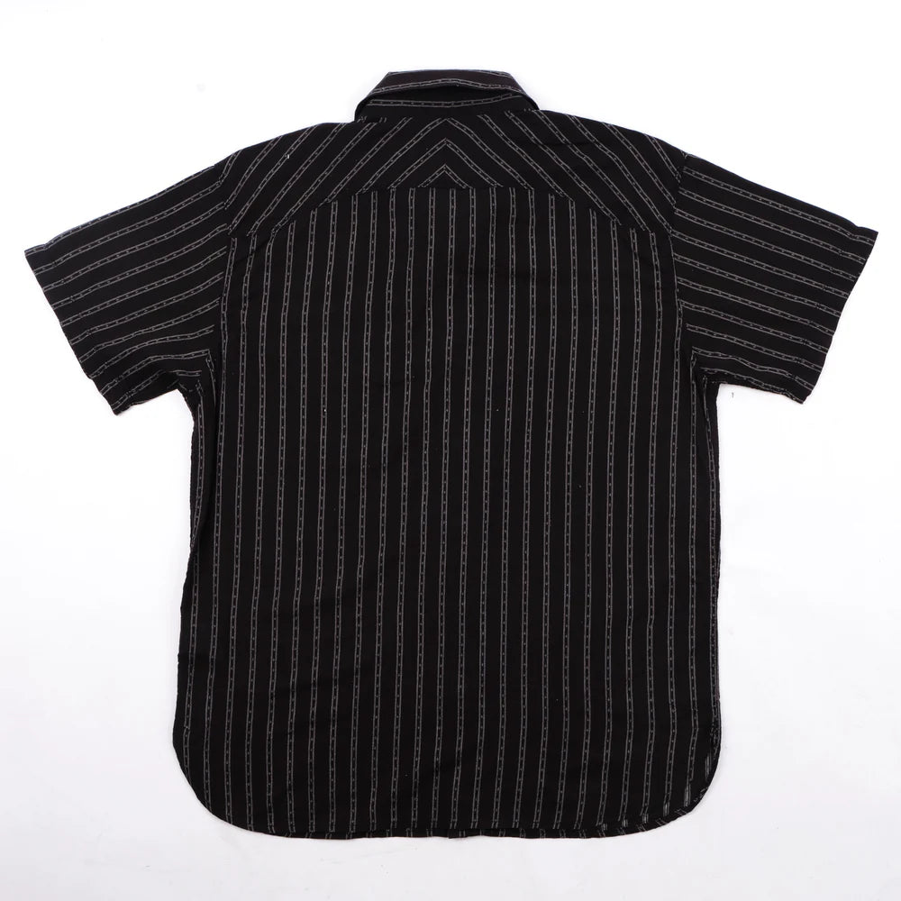 Freenote Cloth Calico Short Sleeve - Black Stripe
