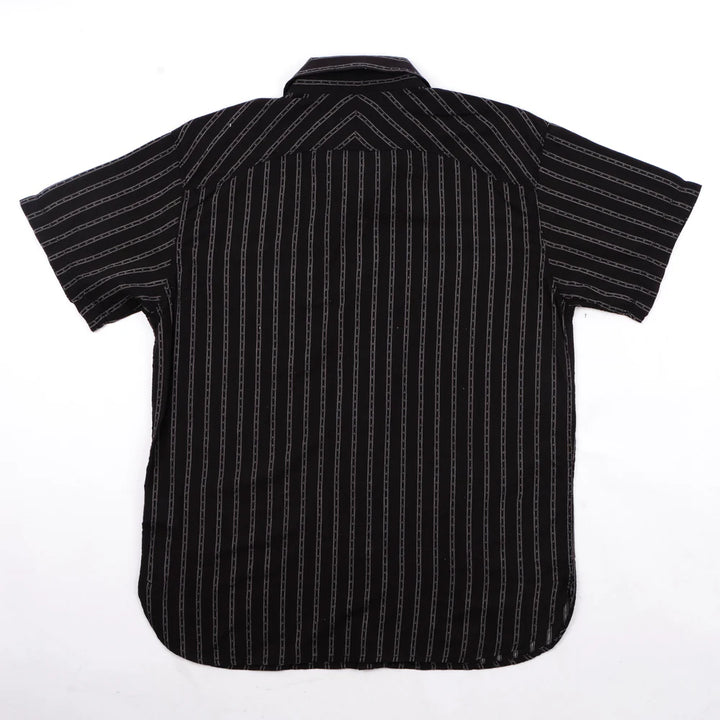 Freenote Cloth Calico Short Sleeve - Black Stripe