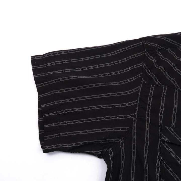 Freenote Cloth Calico Short Sleeve - Black Stripe