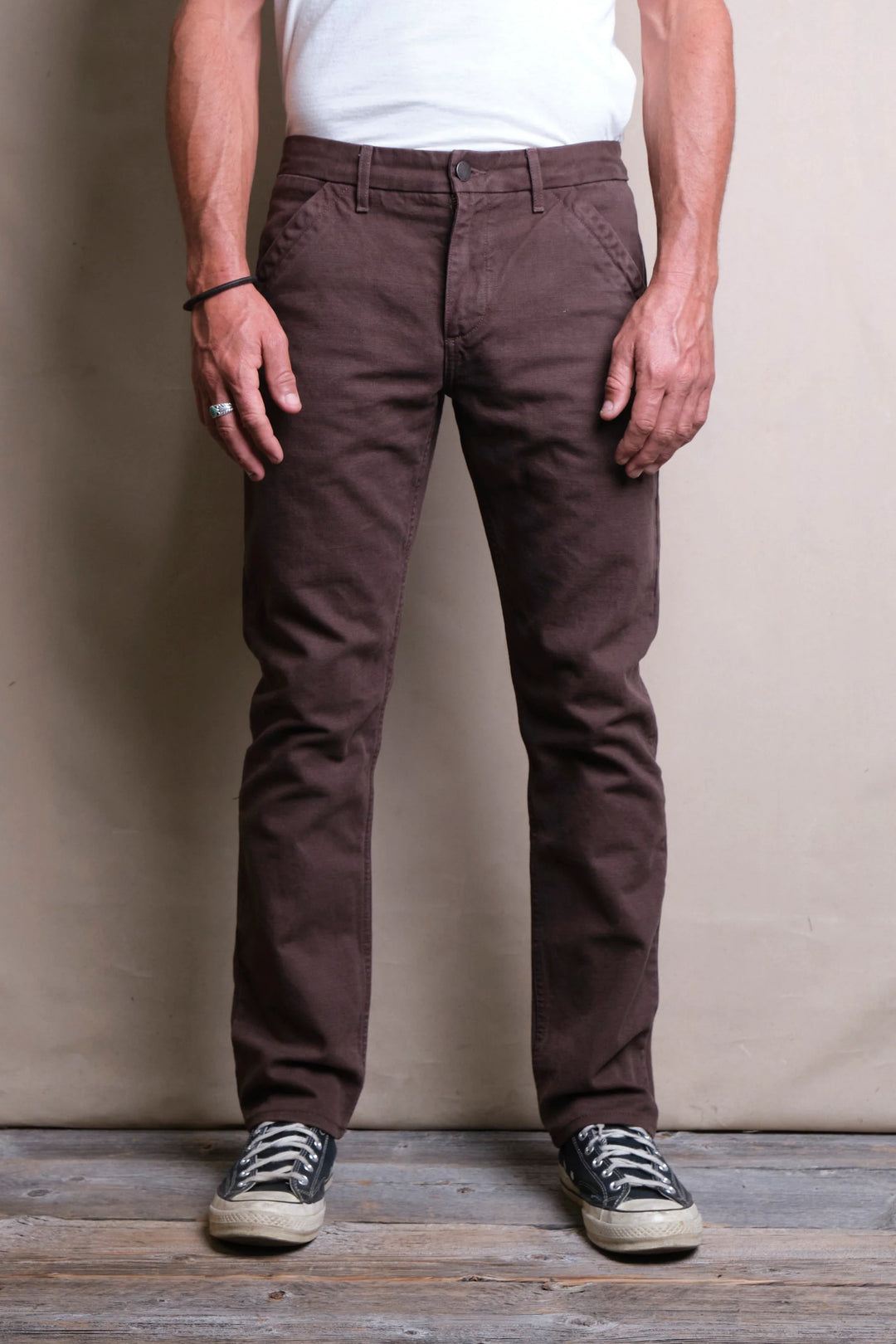 Freenote Cloth Workers Chino Slim Fit 14oz Slub - Bark