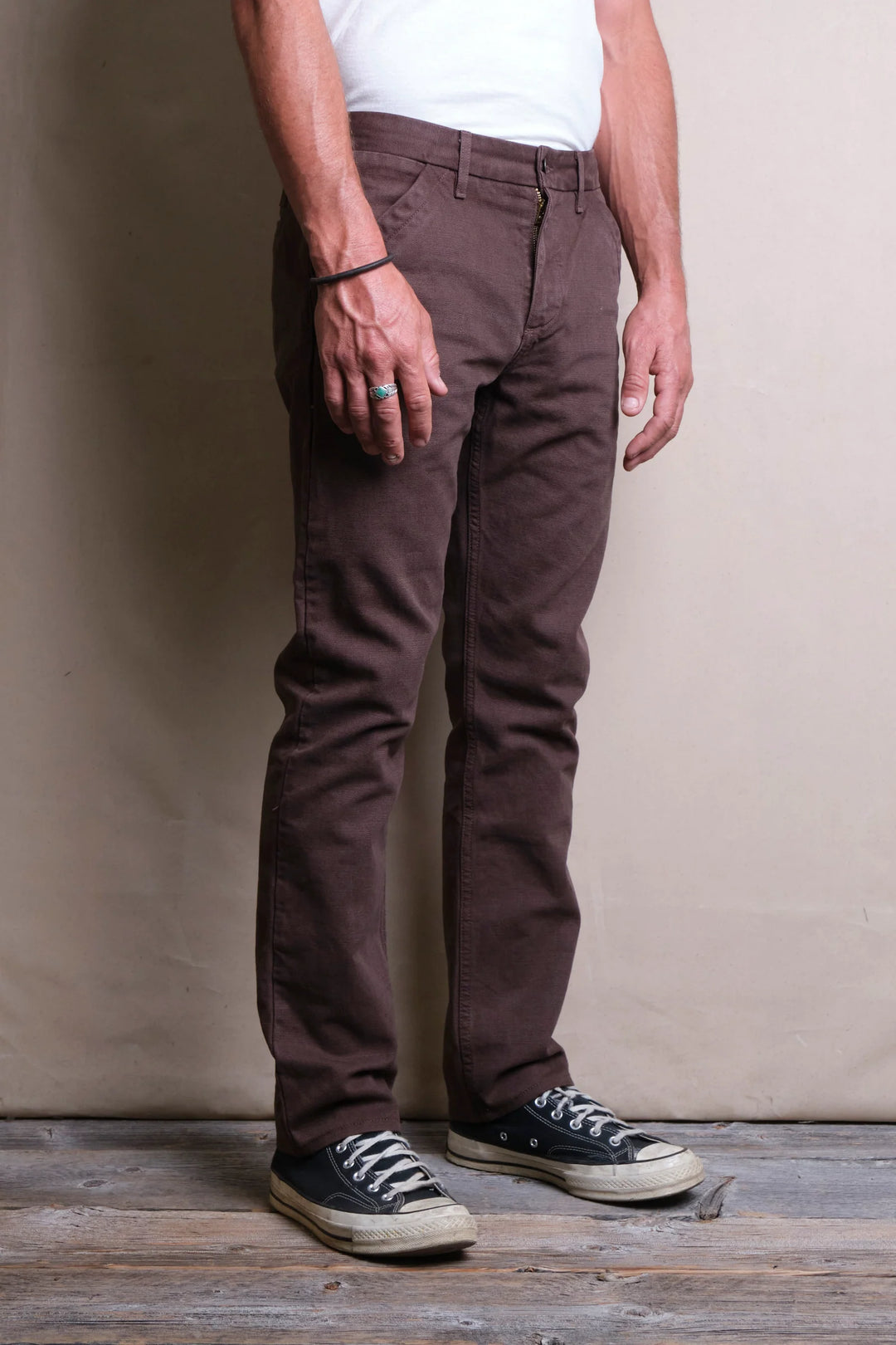 Freenote Cloth Workers Chino Slim Fit 14oz Slub - Bark