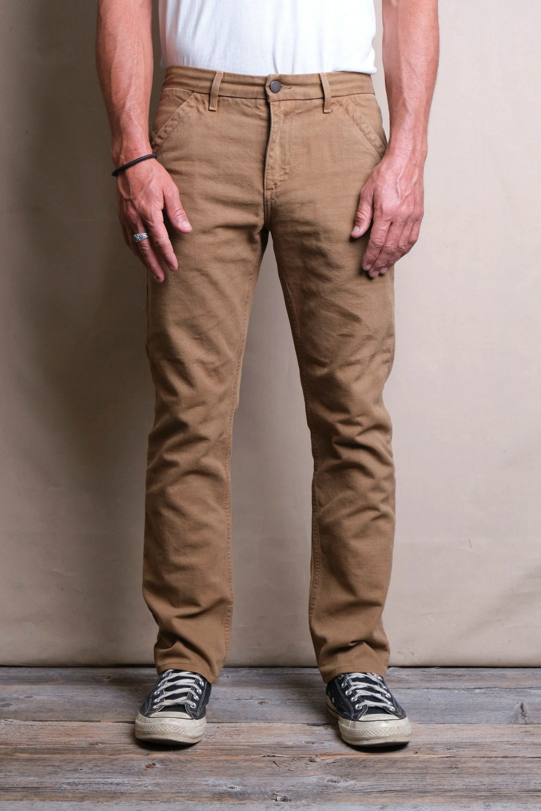 Freenote Cloth Workers Chino Slim Fit 14oz Slub - Tan