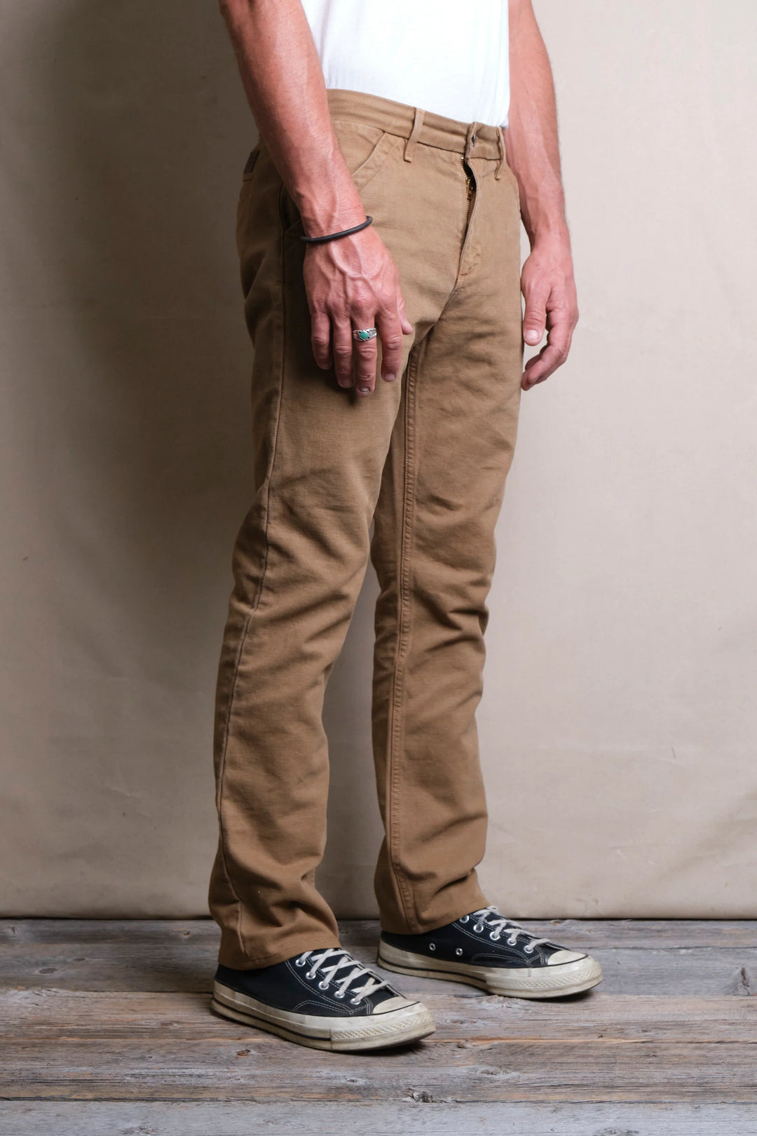 Freenote Cloth Workers Chino Slim Fit 14oz Slub - Tan