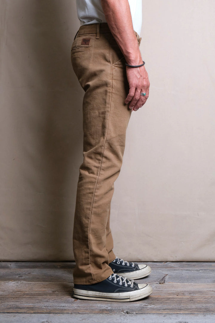Freenote Cloth Workers Chino Slim Fit 14oz Slub - Tan