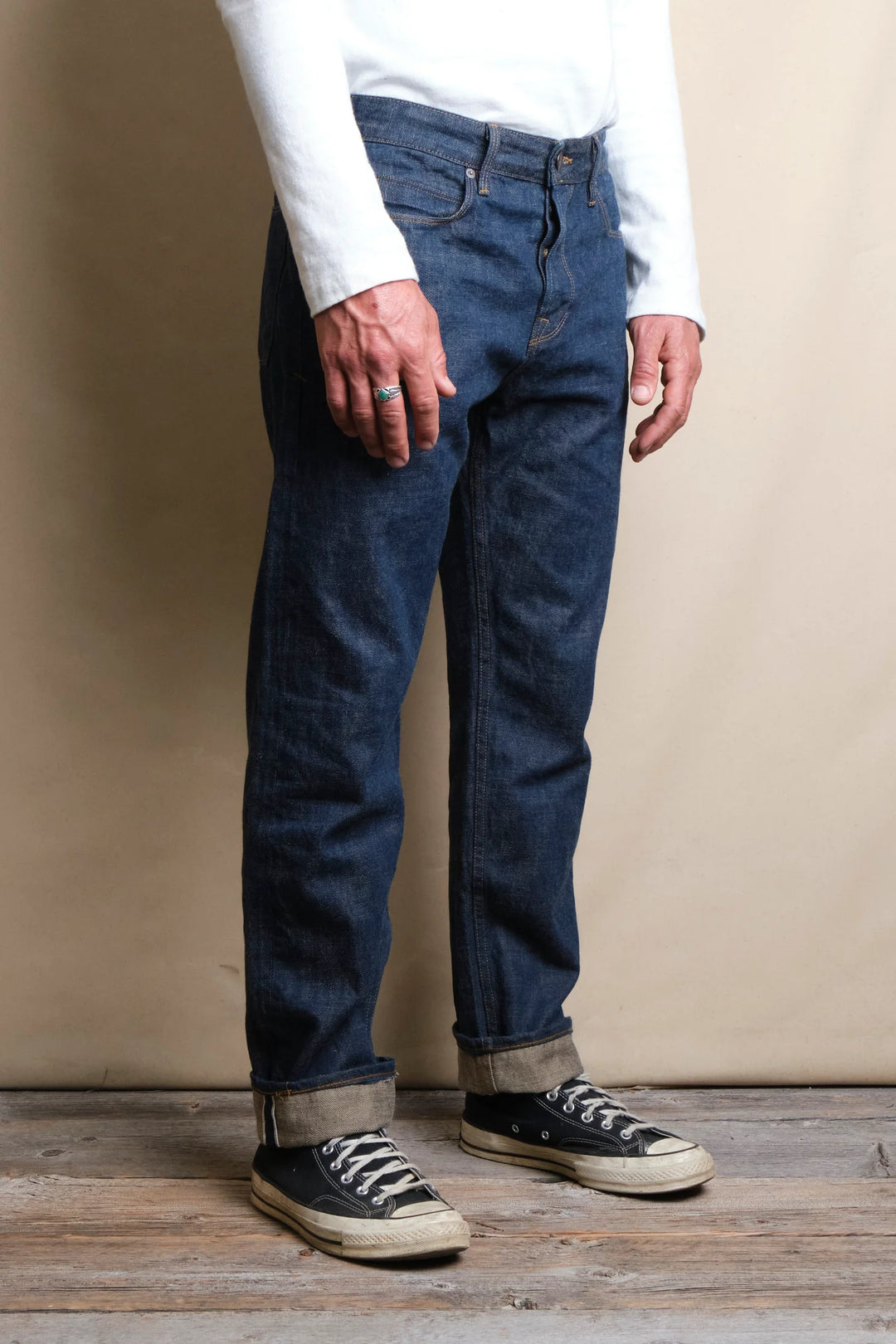 Freenote Cloth Portola Classic Taper 13oz Natural Rinsed Denim