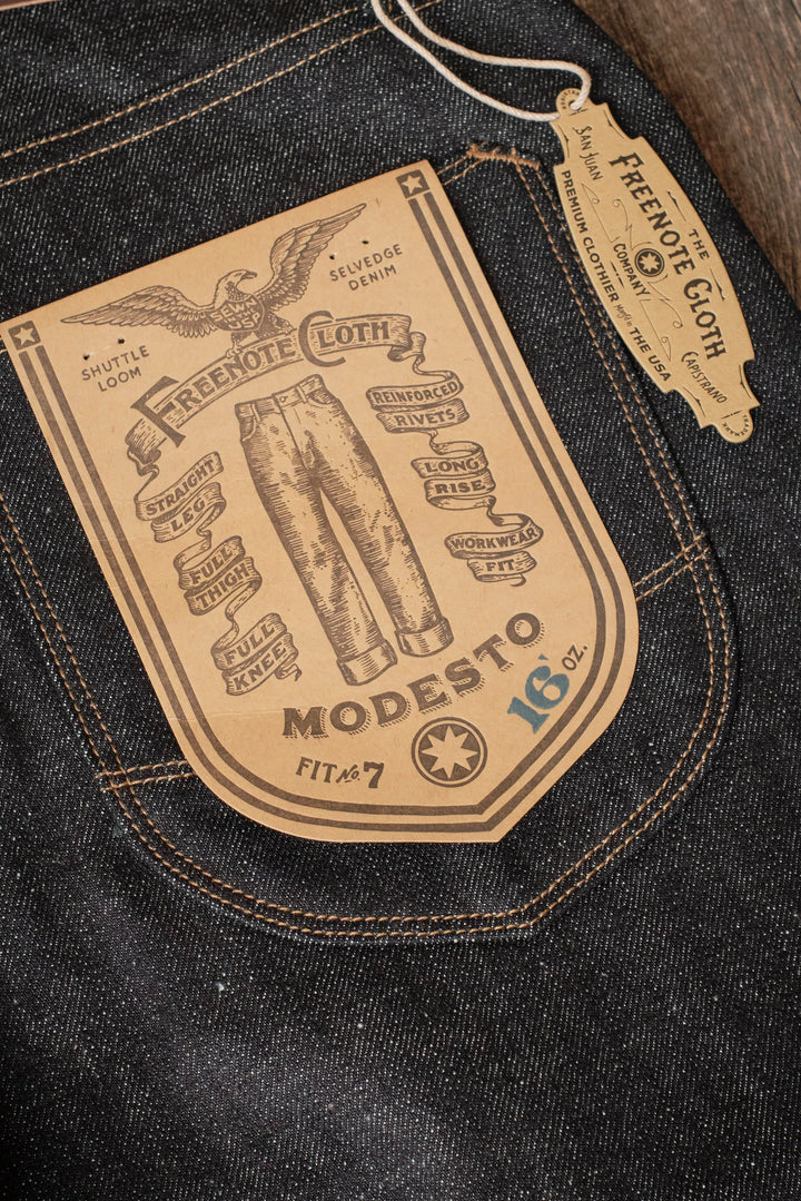 Freenote Cloth Modesto 16oz Indigo Denim