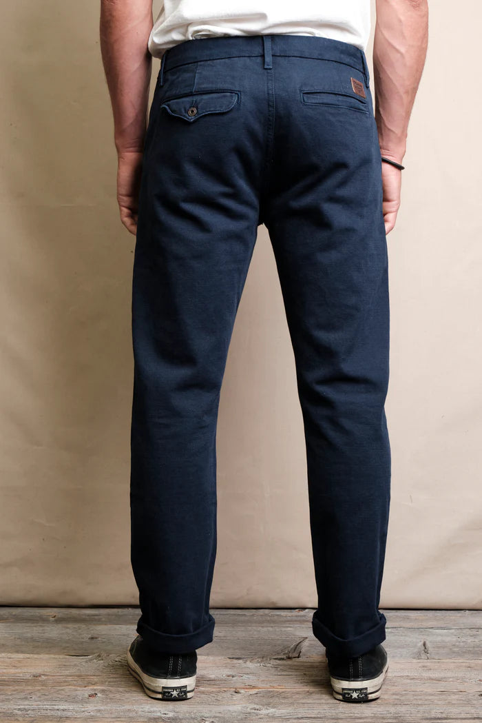 Freenote Cloth Workers Chino Slim Fit 14oz Slub - Navy