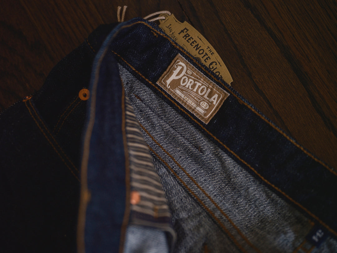 Freenote Cloth x Berkeley Supply 16oz Portola - Rinsed Denim