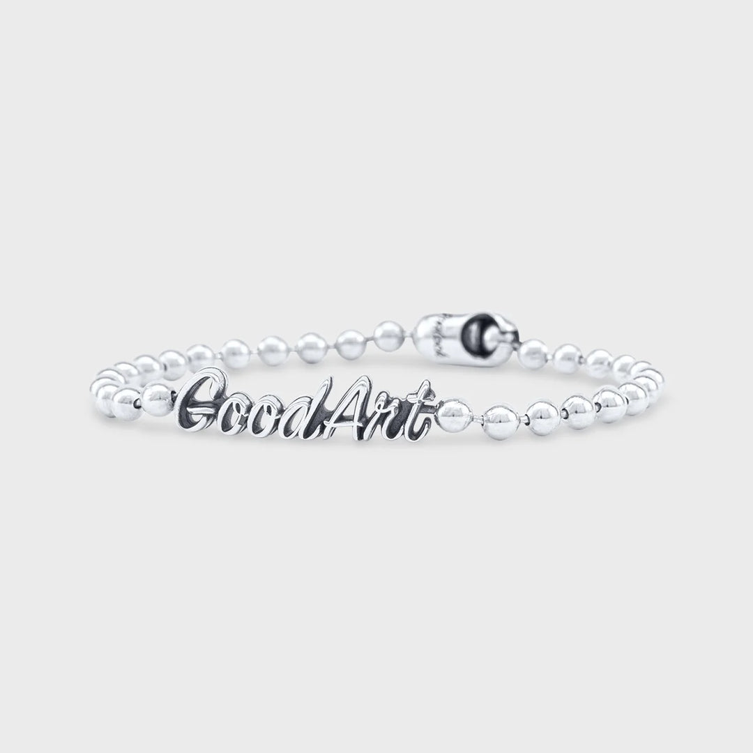 GOOD ART Poplock ID Bracelet - Good Art Script