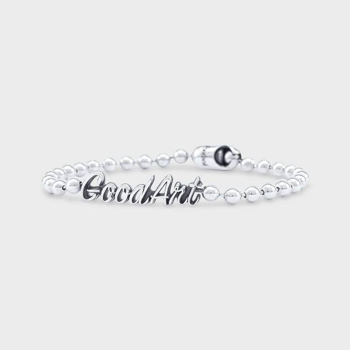 GOOD ART Poplock ID Bracelet - Good Art Script