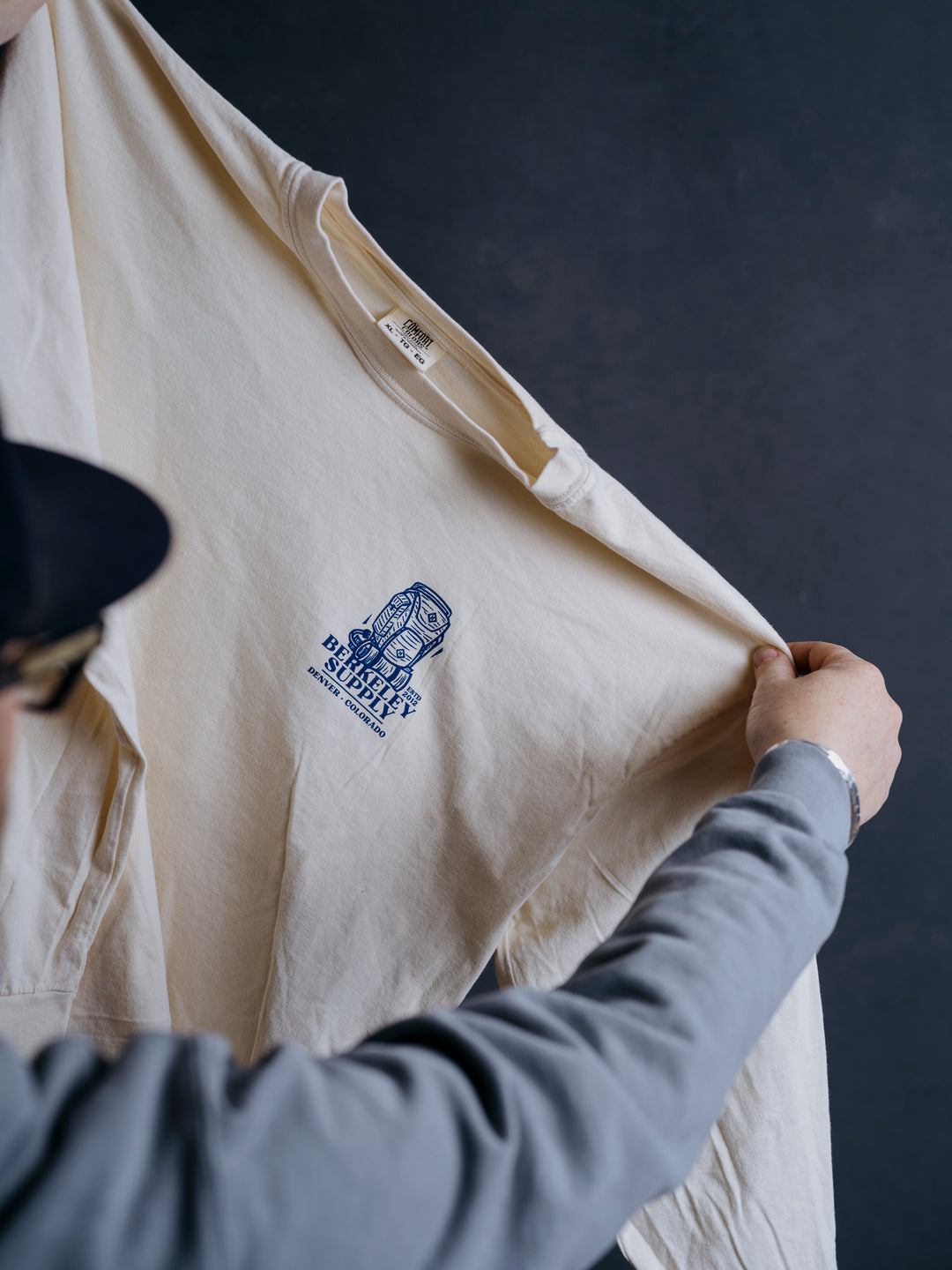 Berkeley Supply x John Fellows 11 Year Heavyweight Long Sleeve Tee - Ivory