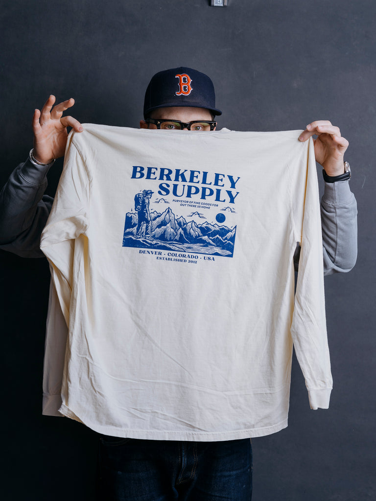 Berkeley Supply x John Fellows 11 Year Heavyweight Long Sleeve Tee - Ivory