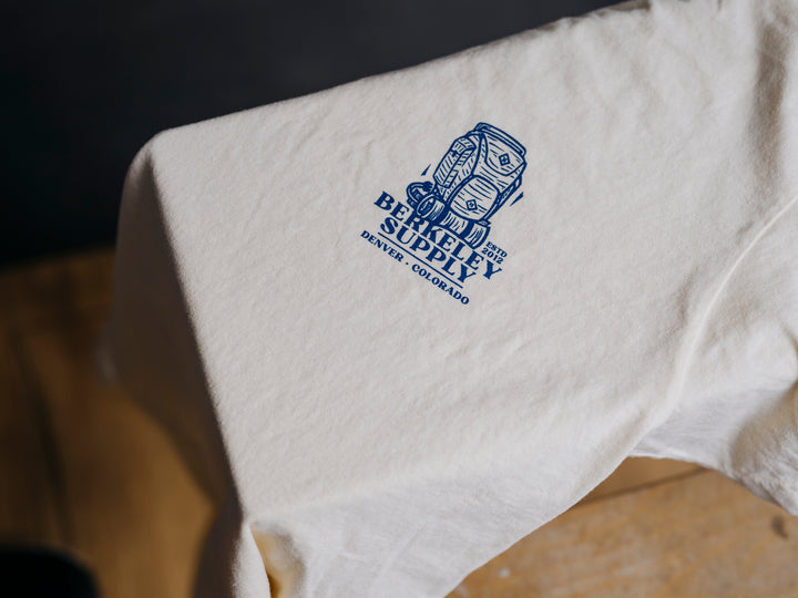 Berkeley Supply x John Fellows 11 Year Heavyweight Tee  - Ivory