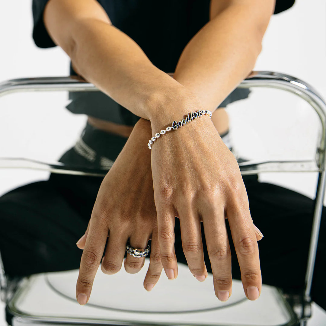 GOOD ART Poplock ID Bracelet - Good Art Script