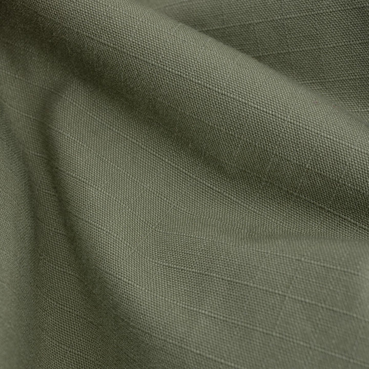 Iron Heart 8oz Ripstop Short Sleeved Mechanic Shirt - Military Green