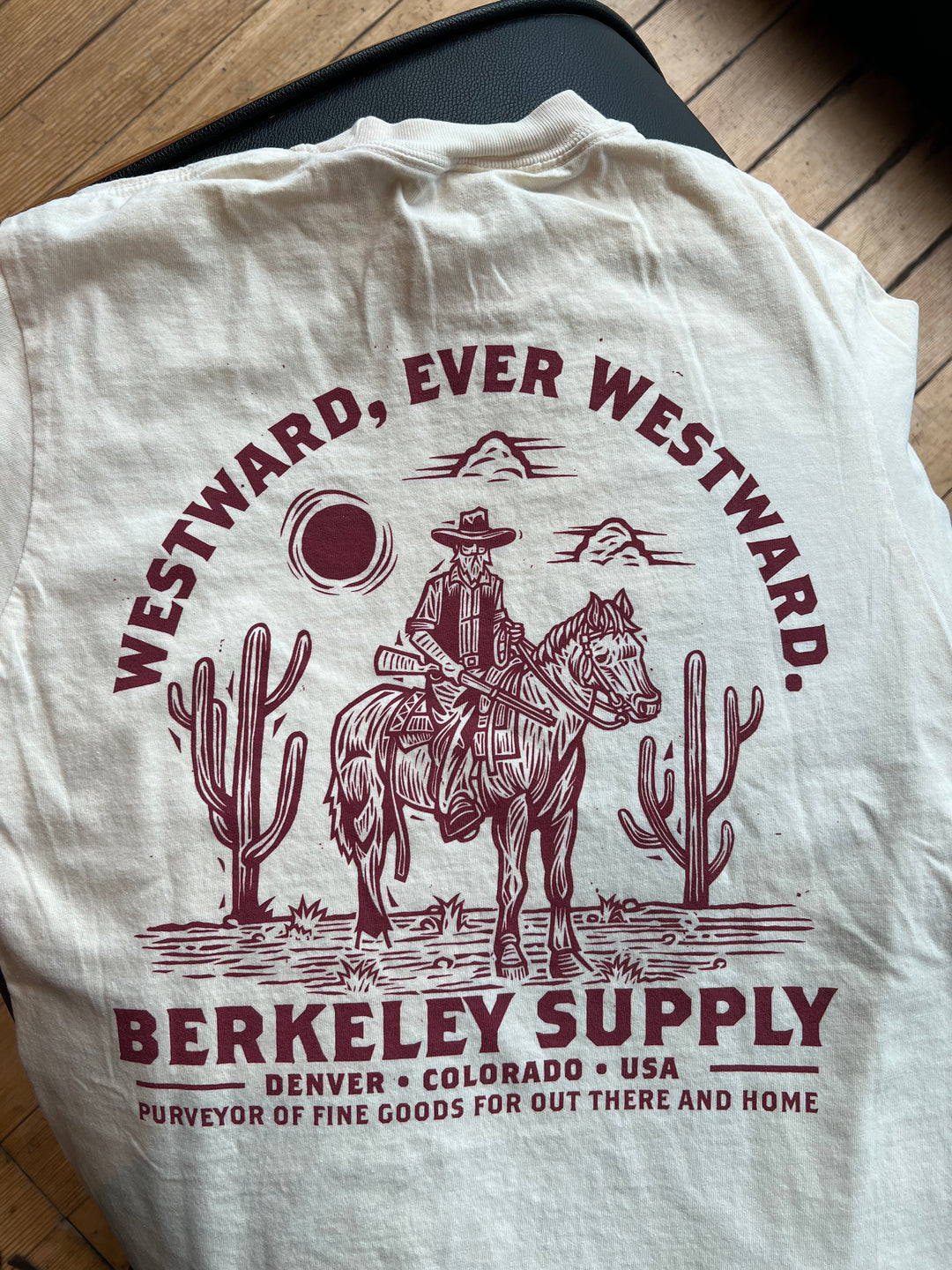 Berkeley Supply x John Fellows "Ever Westward" 12 Year Tee - Ivory