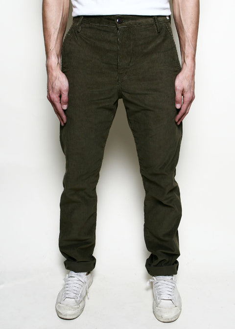 Rogue Territory Office High Trouser - Olive Corduroy – Berkeley Supply