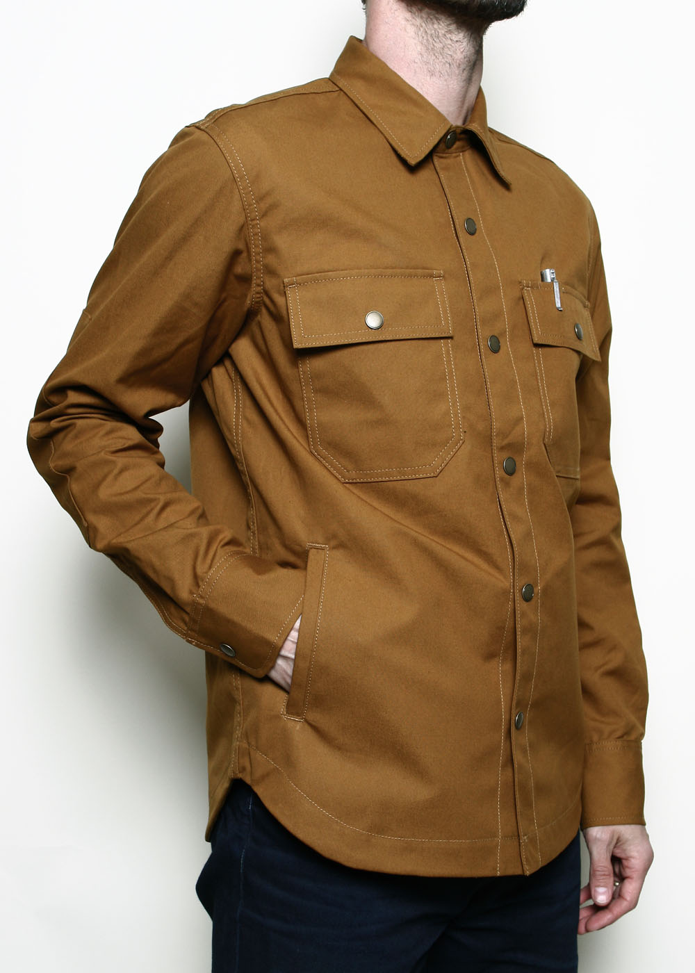 Rogue Territory Patrol Shirt Dry Wax Canvas - Gold
