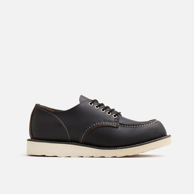 Red Wing Second - Style 8090 SHOP MOC OXFORD Men's Oxford in Black Prairie Leather