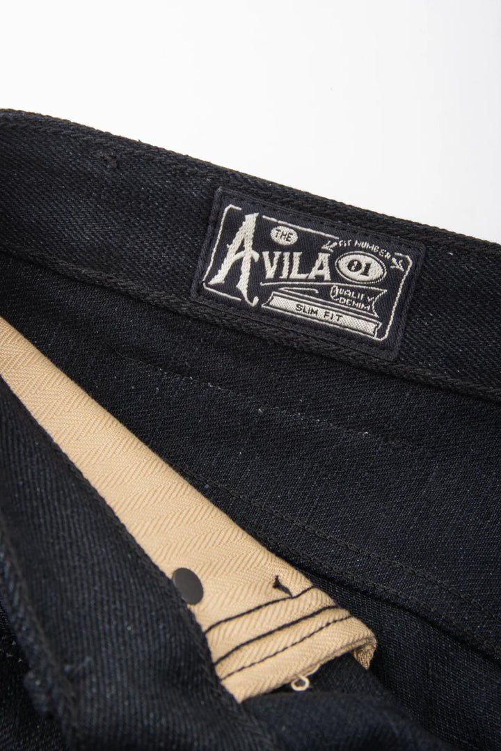 Freenote Cloth Avila Slim Taper 17oz Black Denim