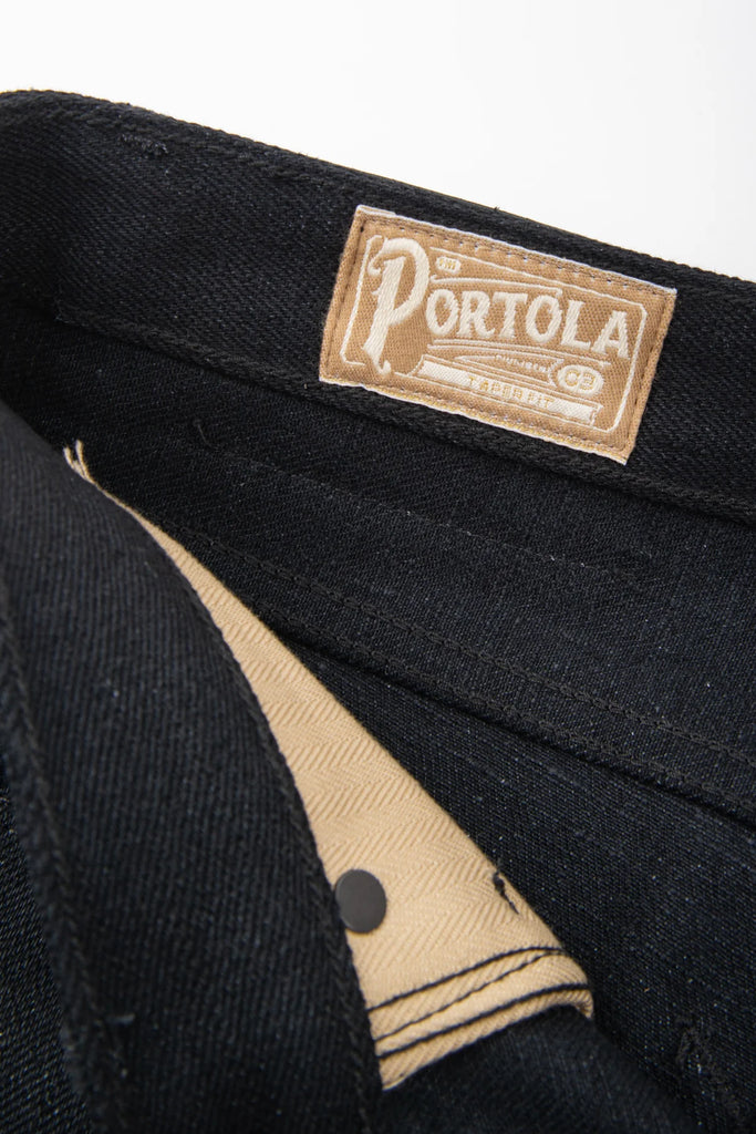 Freenote Cloth Portola Classic Taper 17oz Black Denim