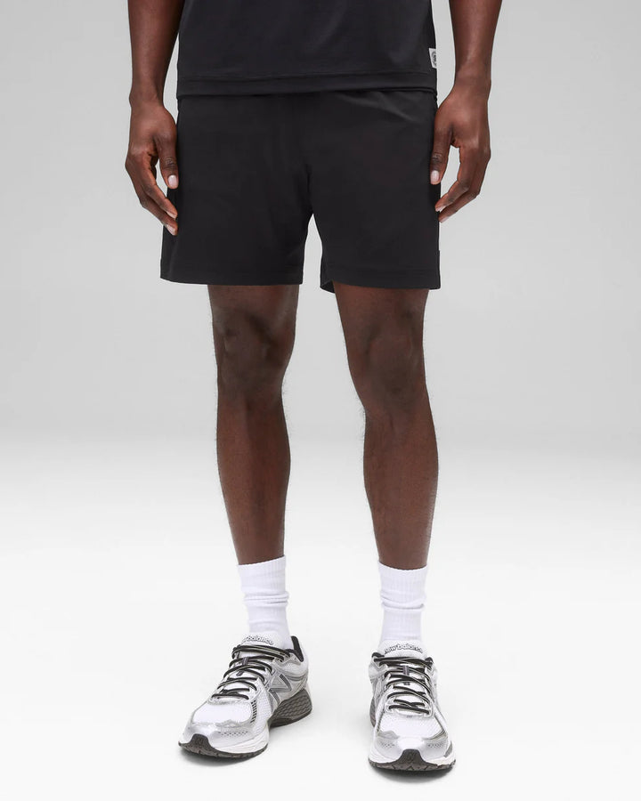 Reigning Champ 4-Way Stretch Nylon Standard Training Short 7” - Black