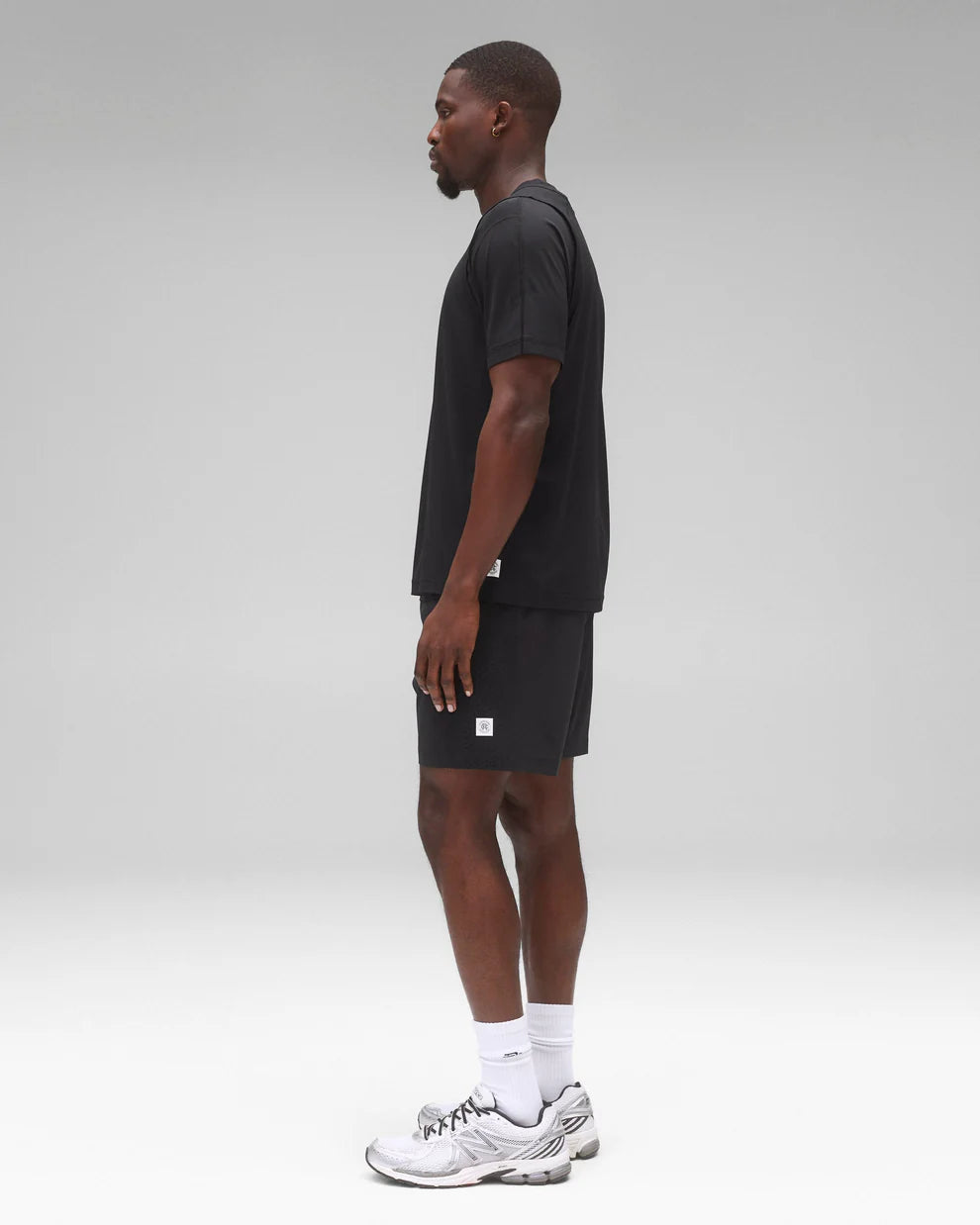 Reigning Champ 4-Way Stretch Nylon Standard Training Short 7” - Black