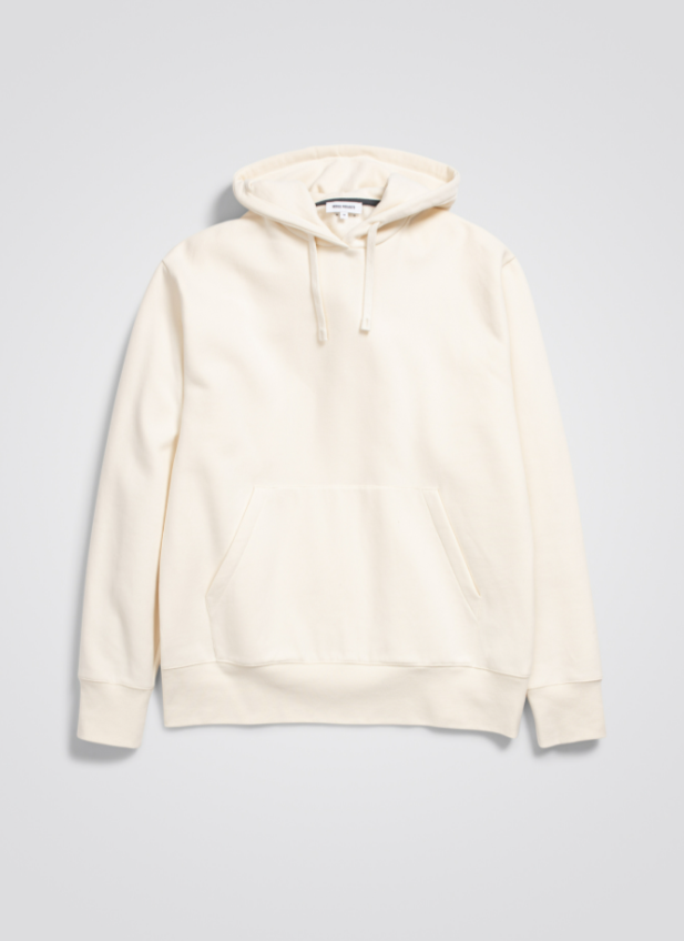 Norse Projects Arne Organic Brushed Cotton Hoodie - Ecru