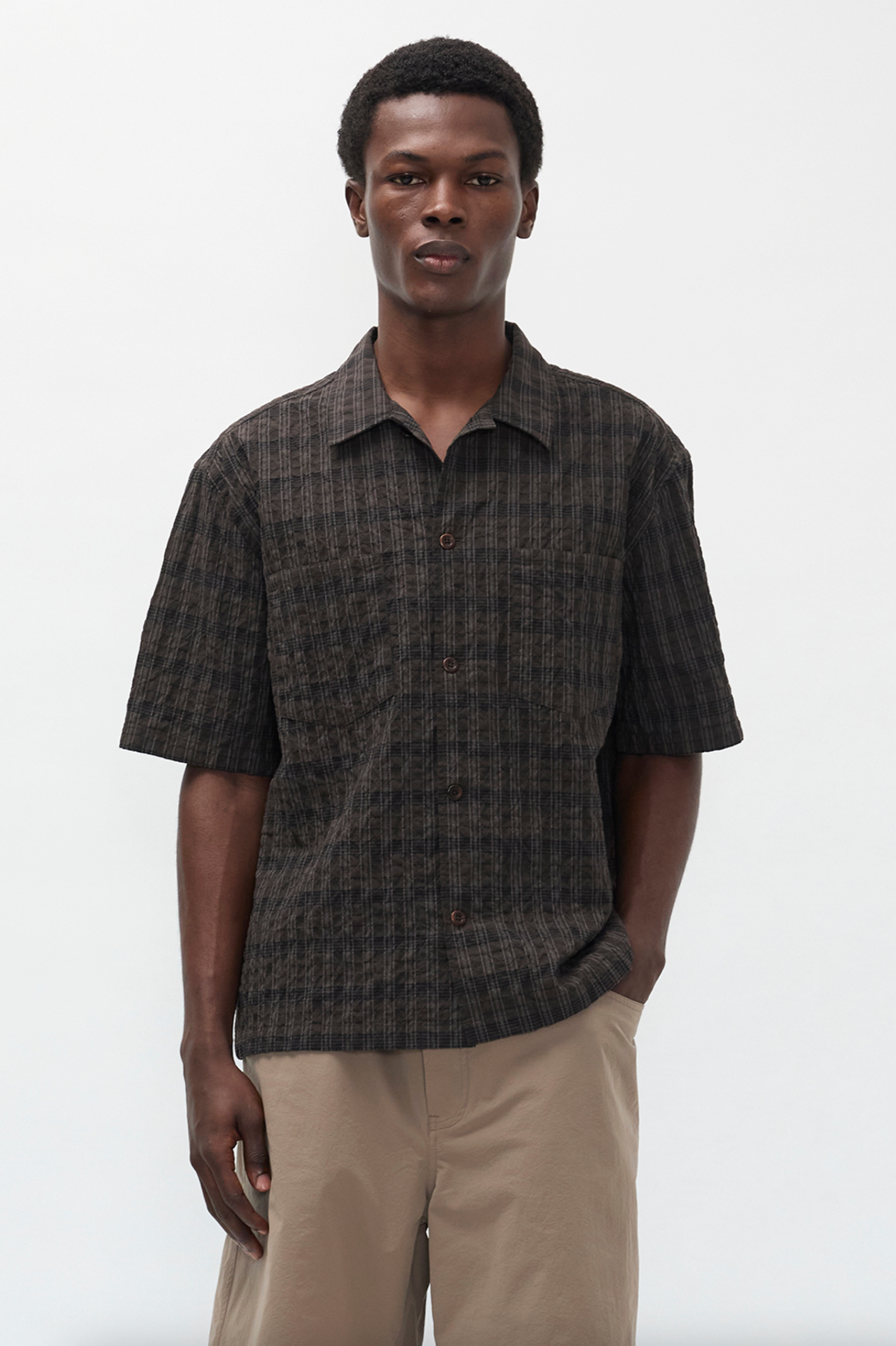 Norse Projects Mols Check Short Sleeve Camp Shirt - Delicioso