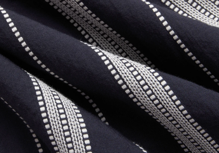 3sixteen Cabana Shirt - Black Ticking Stripe