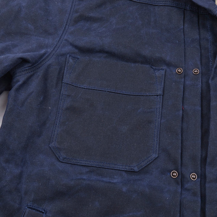 Freenote Cloth Riders Jacket Waxed Canvas - Navy