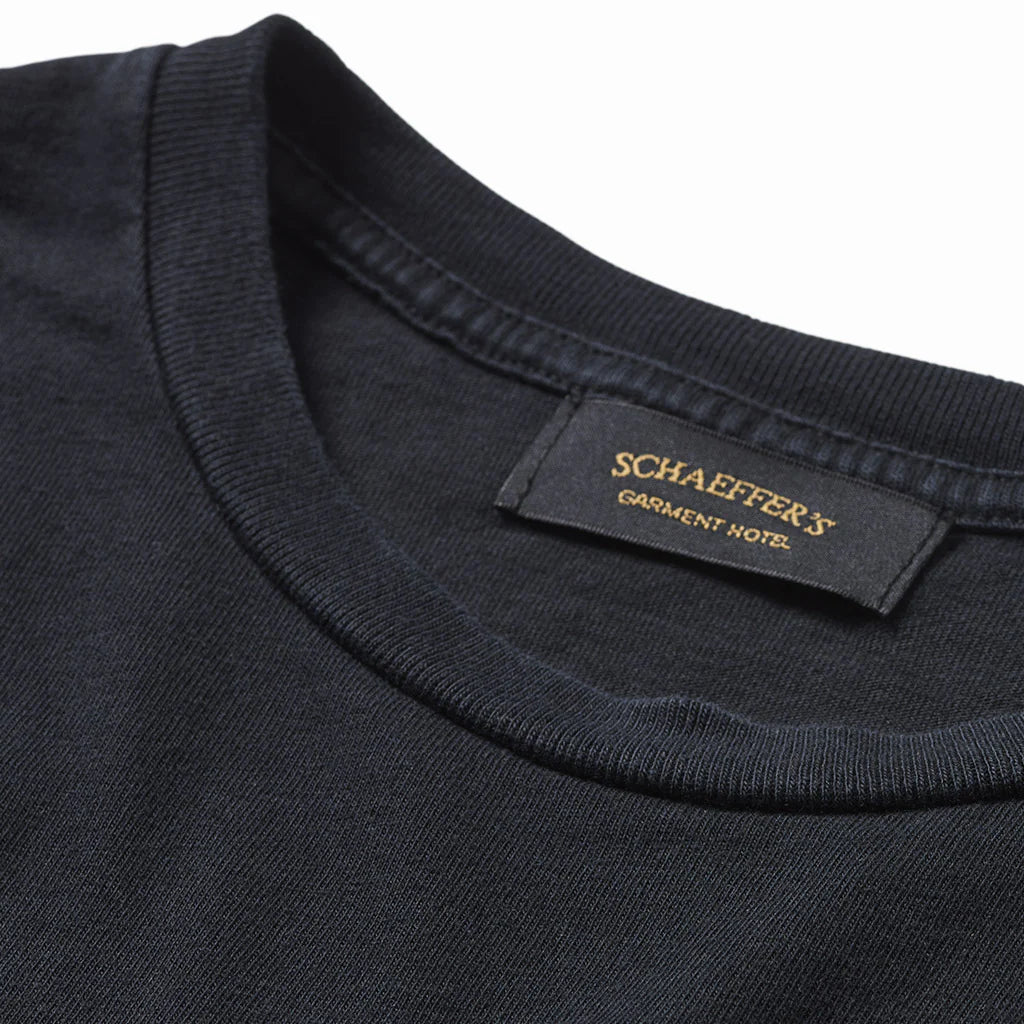 Schaeffer’s Garment Hotel Ringspun 40's Tee - Washed Black