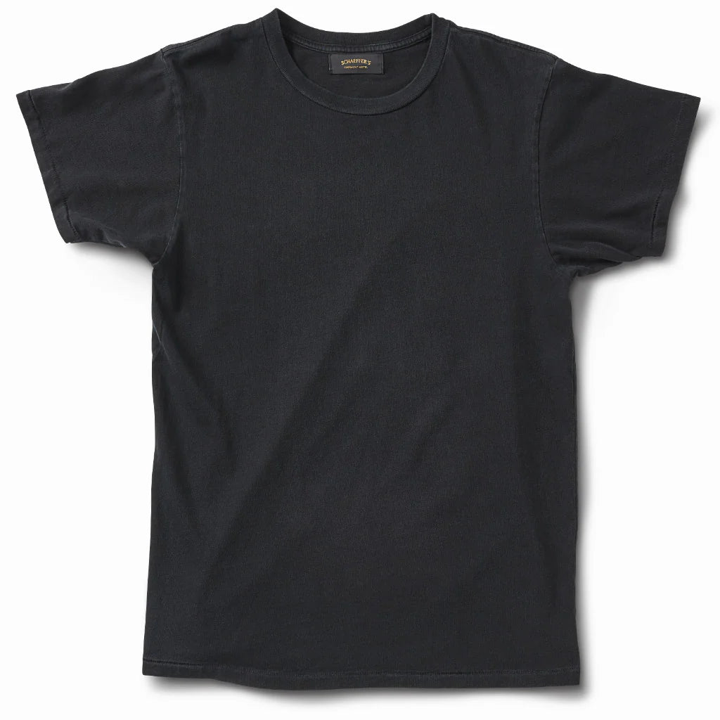 Schaeffer’s Garment Hotel Ringspun 40's Tee - Worn Black